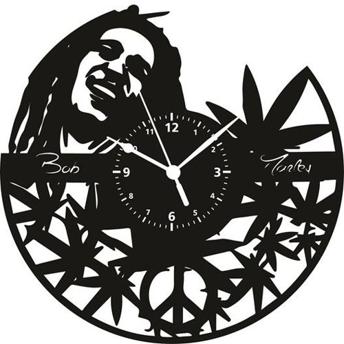 طرح باب مارلی تماشای - bob marley watch ve - برای دستگاه CNC چوب و لیزر (سی ان سی)