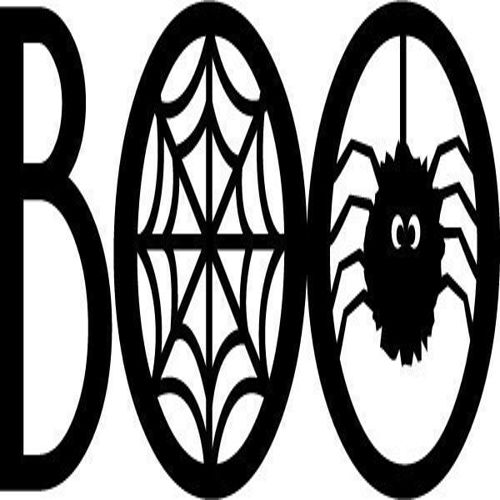 طرح بو هالووین - boo halloween - برای دستگاه CNC چوب و لیزر (سی ان سی)