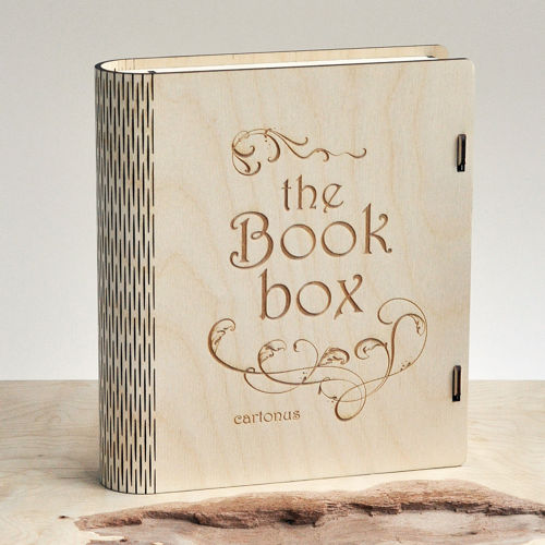 طرح جعبه کتاب چوبی - book box wooden ve - برای دستگاه CNC چوب و لیزر (سی ان سی)