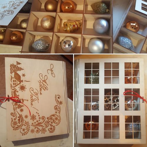 طرح جعبه کتاب هدیه برای اسباب بازی کریسمس برش لیزری - book gift box for christmas toys laser cut ve - برای دستگاه CNC چوب و لیزر (سی ان سی)