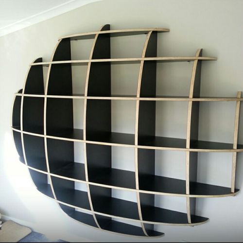 طرح قفسه کتاب v - bookshelf v2 - برای دستگاه CNC چوب و لیزر (سی ان سی)