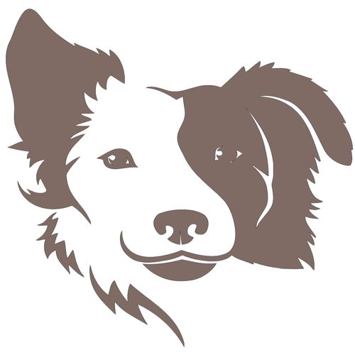 طرح سگ border collie - border collie dog - برای دستگاه CNC چوب و لیزر (سی ان سی)