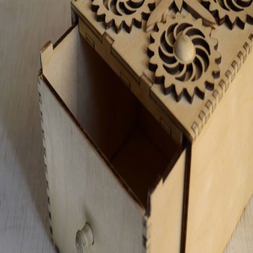 طرح قالب جعبه برای برش لیزری - box 2 template for laser cut - برای دستگاه CNC چوب و لیزر (سی ان سی)