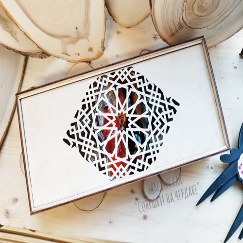 طرح جعبه جعبه برای هدیه سال نو برای برش لیزری - box case for new year gift for laser cutting ve - برای دستگاه CNC چوب و لیزر (سی ان سی)