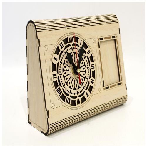 طرح جعبه ساعت - box clock - برای دستگاه CNC چوب و لیزر (سی ان سی)