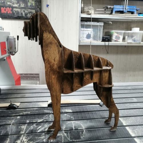 طرح پازل سه بعدی سگ بوکسور برای برش لیزری - boxer dog 3d puzzle for laser cut - برای دستگاه CNC چوب و لیزر (سی ان سی)