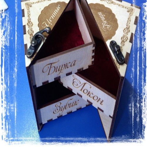 طرح جعبه برای اشیاء قیمتی - box for valuables ve - برای دستگاه CNC چوب و لیزر (سی ان سی)