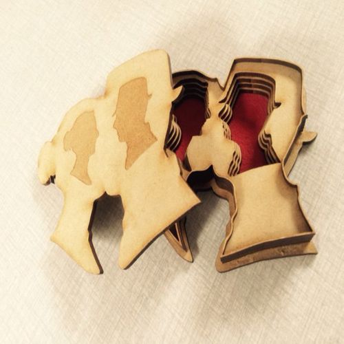 طرح جعبه جفت برای برش لیزری - box pair for laser cut - برای دستگاه CNC چوب و لیزر (سی ان سی)