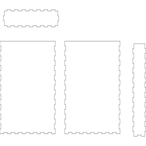 طرح جعبه کاغذی کاغذ - boxpaper - برای دستگاه CNC چوب و لیزر (سی ان سی)