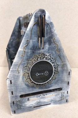 طرح هرم جعبه‌ای شکل برای برش لیزری cnc - box shaped pyramid for laser cut cnc ve - برای دستگاه CNC چوب و لیزر (سی ان سی)