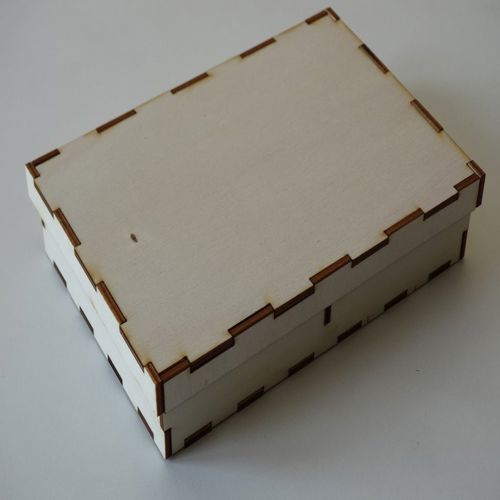 طرح جعبه با درب میلی‌متر درب - box with lid 3mm - برای دستگاه CNC چوب و لیزر (سی ان سی)