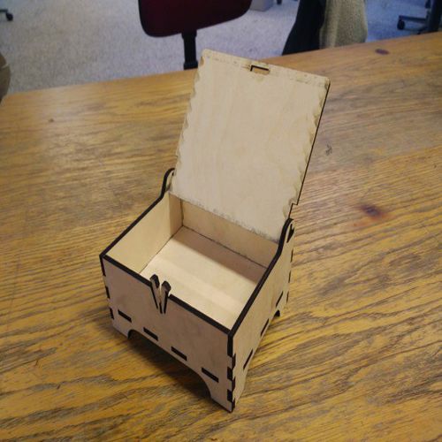 طرح جعبه با درب برای برش لیزری - box with lid for laser cutting ve - برای دستگاه CNC چوب و لیزر (سی ان سی)