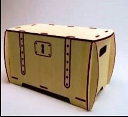 طرح box-with-locks-for-laser-cut-ve
