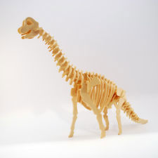 طرح براکیوسوروس سه‌بعدی معما - brachiosaurus 3d puzzle - برای دستگاه CNC چوب و لیزر (سی ان سی)