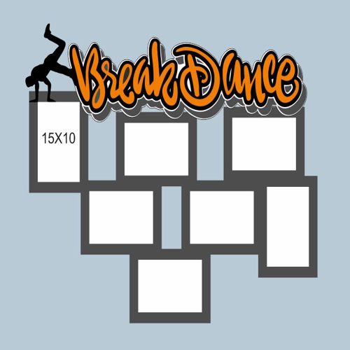 طرح قاب بریک دنس برای برش لیزری - break dance frame for laser cut ve - برای دستگاه CNC چوب و لیزر (سی ان سی)