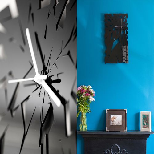 طرح ساعت دیواری صفحه شکسته - broken dial wall clock ve - برای دستگاه CNC چوب و لیزر (سی ان سی)