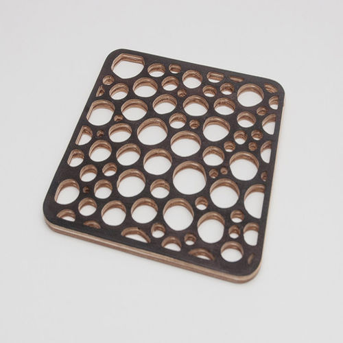 طرح زیرلیوانی حبابی طرح - bubble trivet coaster drawing - برای دستگاه CNC چوب و لیزر (سی ان سی)