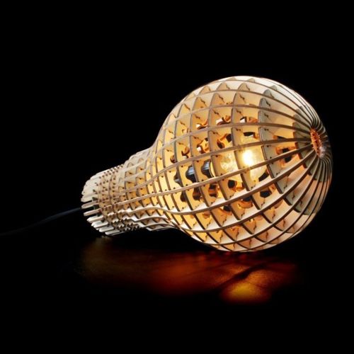 طرح لامپ لامپ برش لیزری طرح - bulb lamp laser cut plan - برای دستگاه CNC چوب و لیزر (سی ان سی)