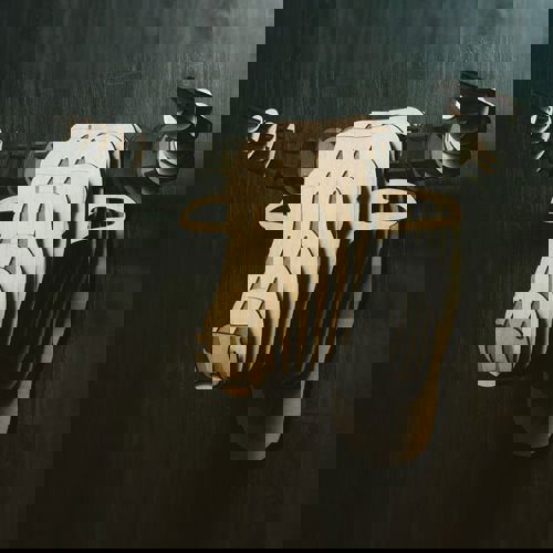 طرح پازل سه بعدی سر گاو نر دکور دیواری قاب - bull head 3d puzzle wall decor - برای دستگاه CNC چوب و لیزر (سی ان سی)