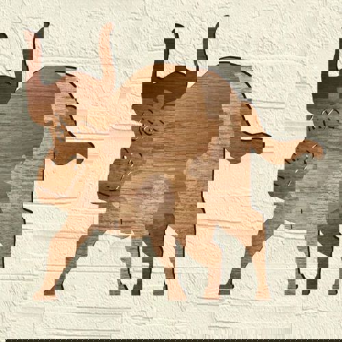 طرح نقاشی پازل گاو برای برش لیزری - bull puzzle drawing for laser cut - برای دستگاه CNC چوب و لیزر (سی ان سی)