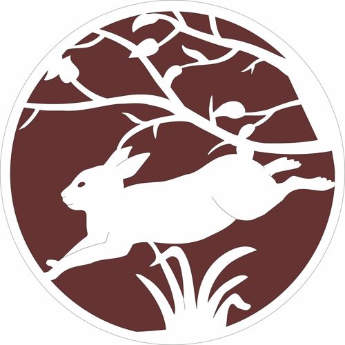طرح الگوی طرح دایره ای خرگوش برای برش لیزری - bunny circular design pattern for laser cutting - برای دستگاه CNC چوب و لیزر (سی ان سی)