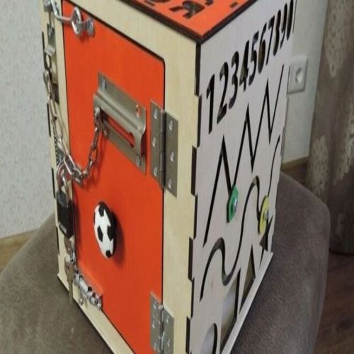 طرح تخته بازی برای بچه‌ها لیزری - busy board for kids for laser cut - برای دستگاه CNC چوب و لیزر (سی ان سی)