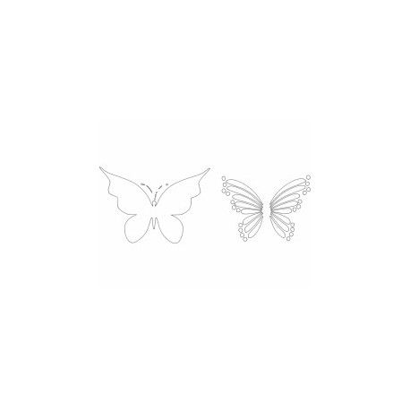 طرح پروانه تزئین تزئین - butterfly 25 ornament decor - برای دستگاه CNC چوب و لیزر (سی ان سی)