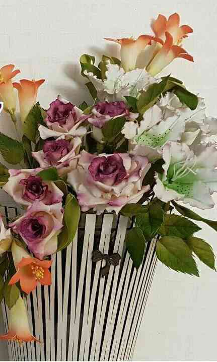طرح گلدان کَش گلدان سبد گل دیواری برای برش لیزری - cachepot planter flower wall basket for laser cut ve - برای دستگاه CNC چوب و لیزر (سی ان سی)