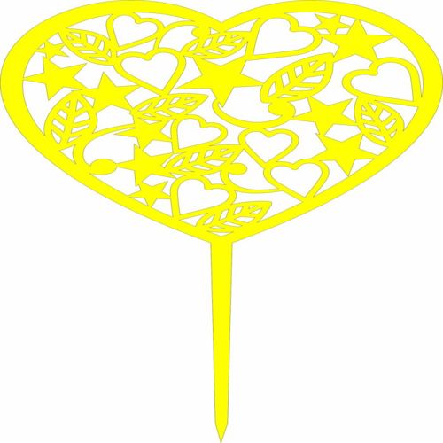 طرح تزیین کیک با رویه نیاز به قالب - cake decoration topper ve - برای دستگاه CNC چوب و لیزر (سی ان سی)