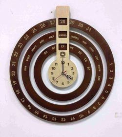 طرح تقویم ساعت برای برش لیزری - calendar clock for laser cut ve - برای دستگاه CNC چوب و لیزر (سی ان سی)