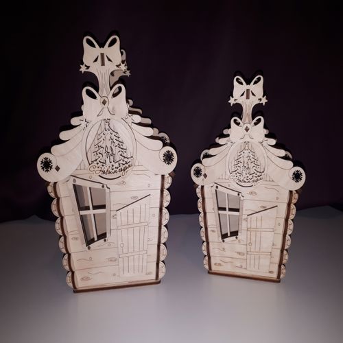 طرح خانه کادو - candy box house ve - برای دستگاه CNC چوب و لیزر (سی ان سی)
