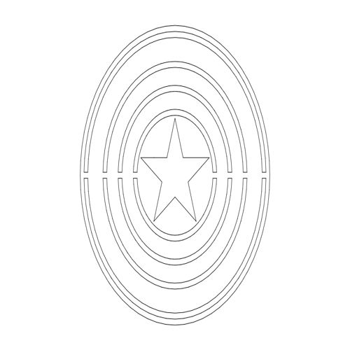 طرح کاپیتان لوگو - captain logo - برای دستگاه CNC چوب و لیزر (سی ان سی)