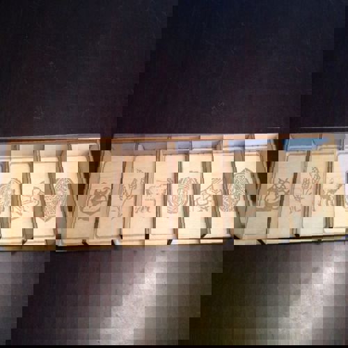 طرح نگهدارنده کارت کاتان تخته سه لا 4 میلی متری برای برش لیزری - catan card holder 4mm plywood for laser cut - برای دستگاه CNC چوب و لیزر (سی ان سی)