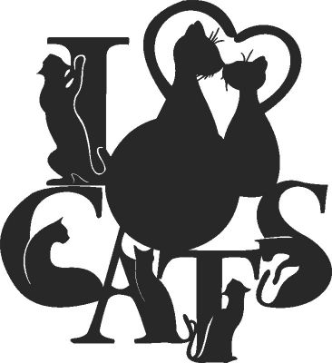 طرح ساعت گربه‌ای دوستداران حیوانات دوستداران برای برش لیزری - cat clock pet lovers lovers for laser cut ve - برای دستگاه CNC چوب و لیزر (سی ان سی)