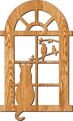 طرح پارتیشن قاب درب گربه‌ای برای برش لیزر پلاسما - cat door frame partition for laser cut plasma ve - برای دستگاه CNC چوب و لیزر (سی ان سی)