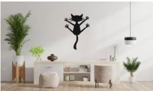 طرح cat-on-the-wall-decor