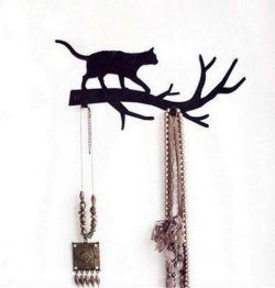 طرح آویز گربه روی شاخه های درخت برای برش لیزر cnc - cat on tree branches hanger for laser cut cnc ve - برای دستگاه CNC چوب و لیزر (سی ان سی)