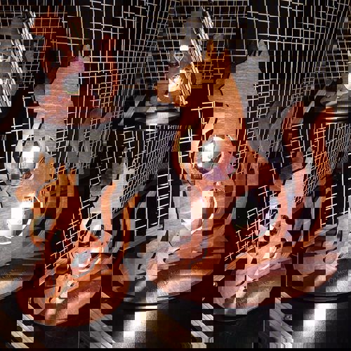 طرح لامپ شکل گربه 3D پازل قالب - cat shape lamp 3d puzzle template ve - برای دستگاه CNC چوب و لیزر (سی ان سی)