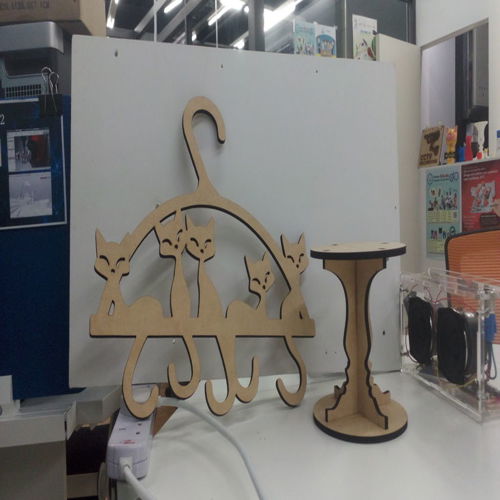 طرح آویز دم گربه برای برش لیزری - cat tail hanger for laser cut - برای دستگاه CNC چوب و لیزر (سی ان سی)