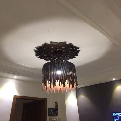 طرح مدالیون سقفی برای لوسترها برای برش لیزری - ceiling medallion for chandeliers for laser cutting ve - برای دستگاه CNC چوب و لیزر (سی ان سی)