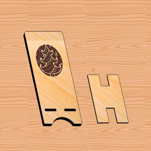 طرح پایه تلفن همراه طرح درخت کریسمس حکاکی لیزر - cell phone stand christmas tree engraved laser cut - برای دستگاه CNC چوب و لیزر (سی ان سی)