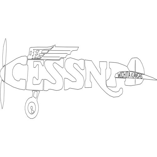 طرح سسنا هشت اینچ - cessna eight inch - برای دستگاه CNC چوب و لیزر (سی ان سی)