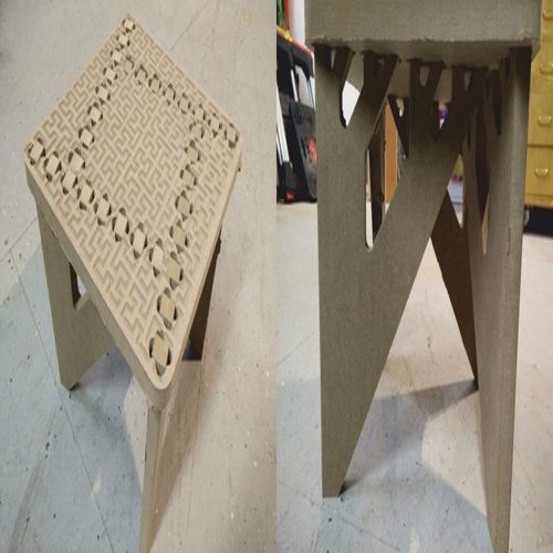 طرح صندلی binar - chair binar ve - برای دستگاه CNC چوب و لیزر (سی ان سی)