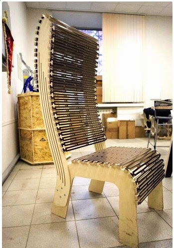 طرح صندلی - chair - برای دستگاه CNC چوب و لیزر (سی ان سی)