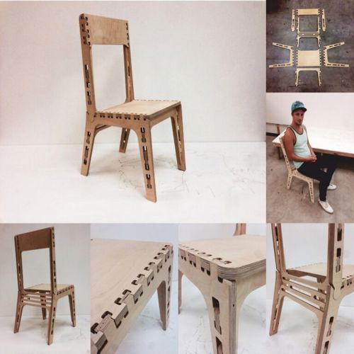 طرح صندلی گوستاف برای برش لیزری - chair gustaf for laser cut ve - برای دستگاه CNC چوب و لیزر (سی ان سی)