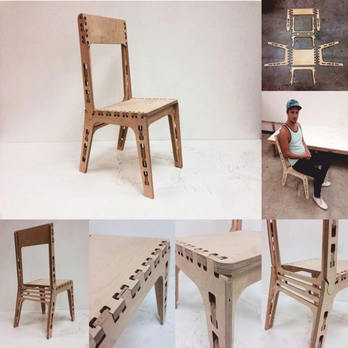 طرح صندلی gustaf - chair gustaf ve - برای دستگاه CNC چوب و لیزر (سی ان سی)
