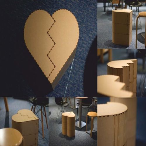 طرح صندلی قلب برای برش لیزری - chair heart for laser cut ve - برای دستگاه CNC چوب و لیزر (سی ان سی)