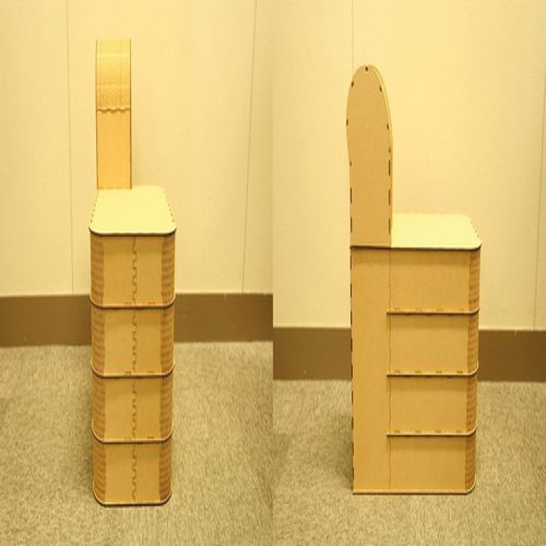 طرح صندلی این یک چارپایه صندلی است - chair it is a stool - برای دستگاه CNC چوب و لیزر (سی ان سی)