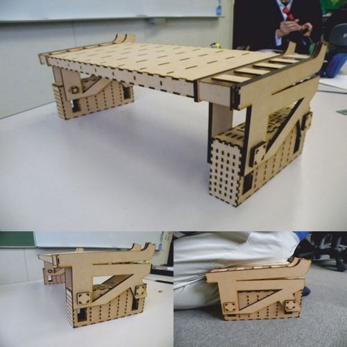 طرح صندلی ژاپنی برای برش لیزری - chair japanese for laser cut ve - برای دستگاه CNC چوب و لیزر (سی ان سی)