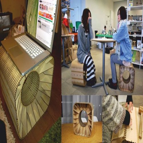 طرح صندلی گرد برای برش لیزری - chair round for laser cut ve - برای دستگاه CNC چوب و لیزر (سی ان سی)